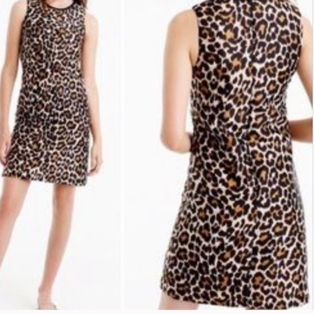 J. Crew Cheetah print sheath dress